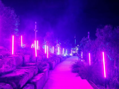 ‘Now Breathe’ by Resolution X at Winter Glow Festival, Stonnington
